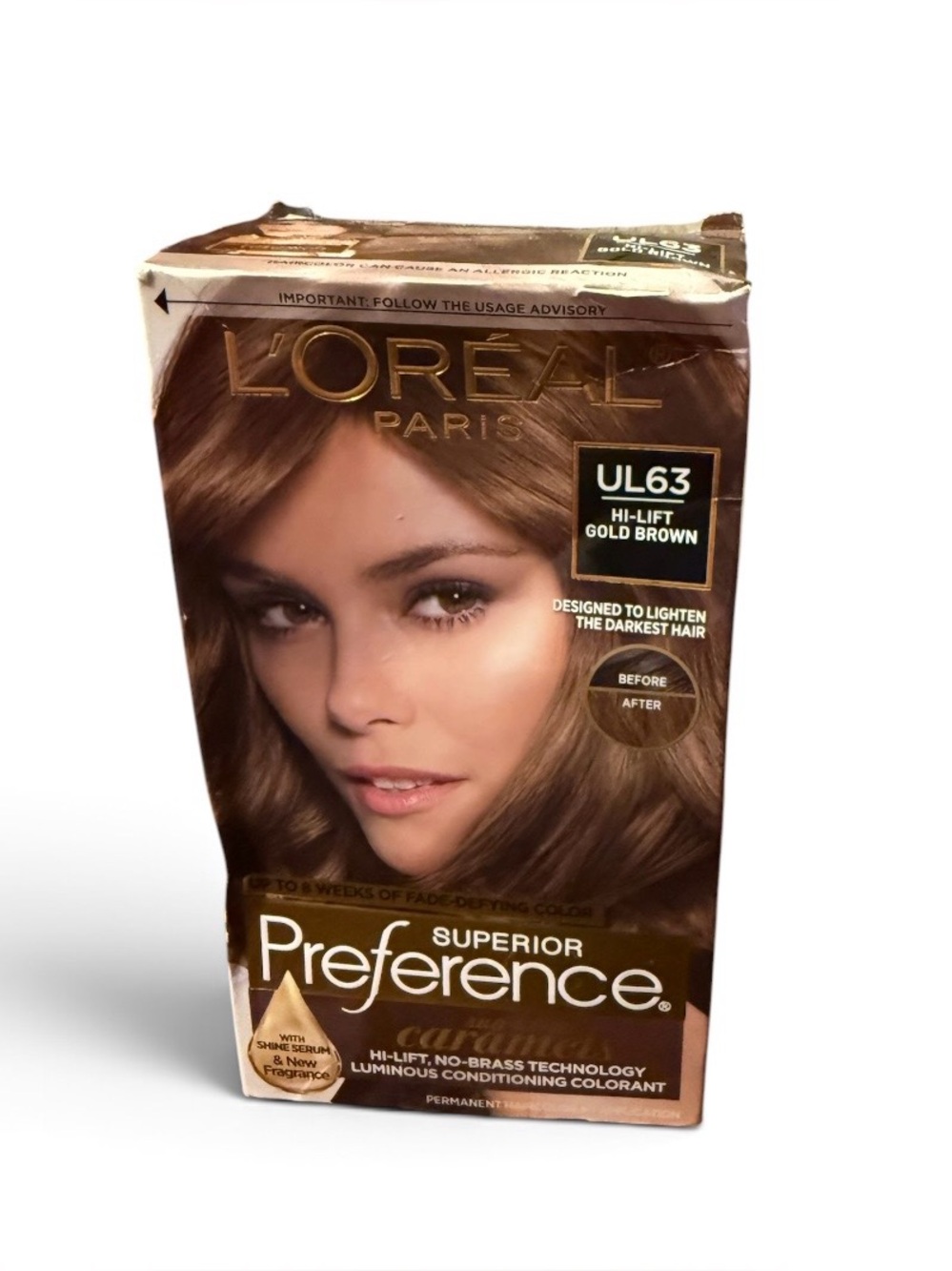 L’Oréal Paris~Superior Preference ~ Permanent Hair Color~Hi-Lift Gold Brown